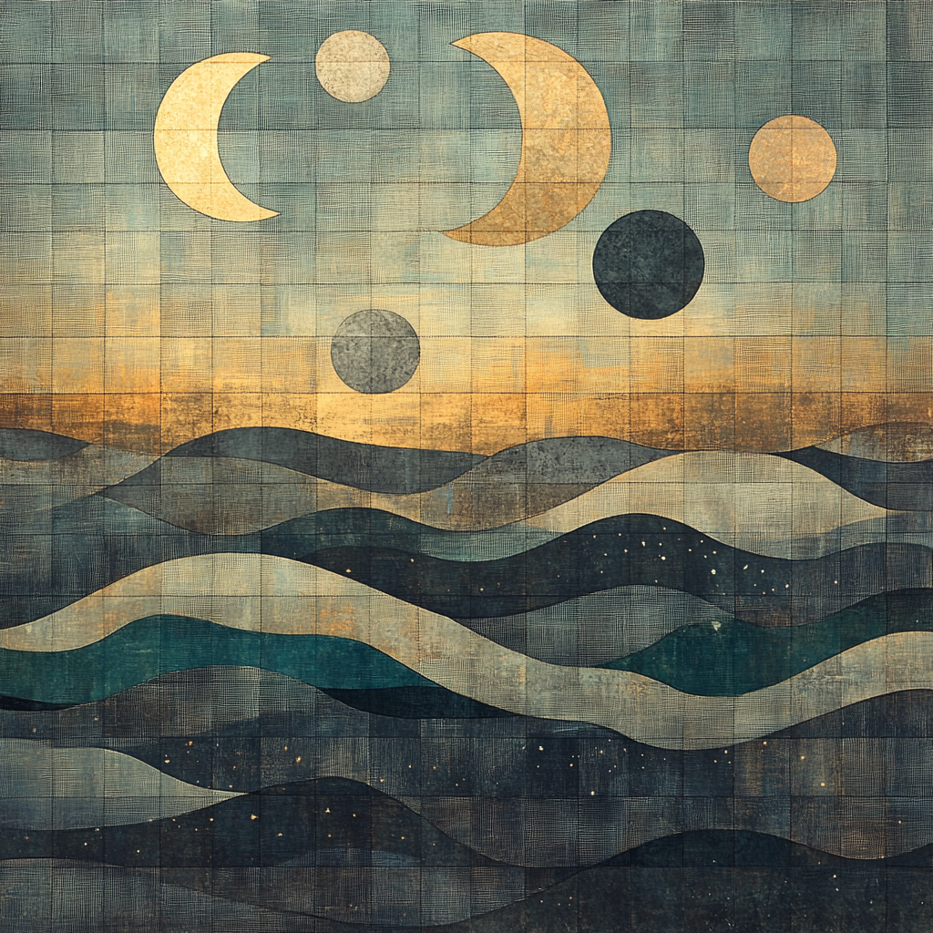 Max Ernst Inspired Lunar Tapestry paint by numbers