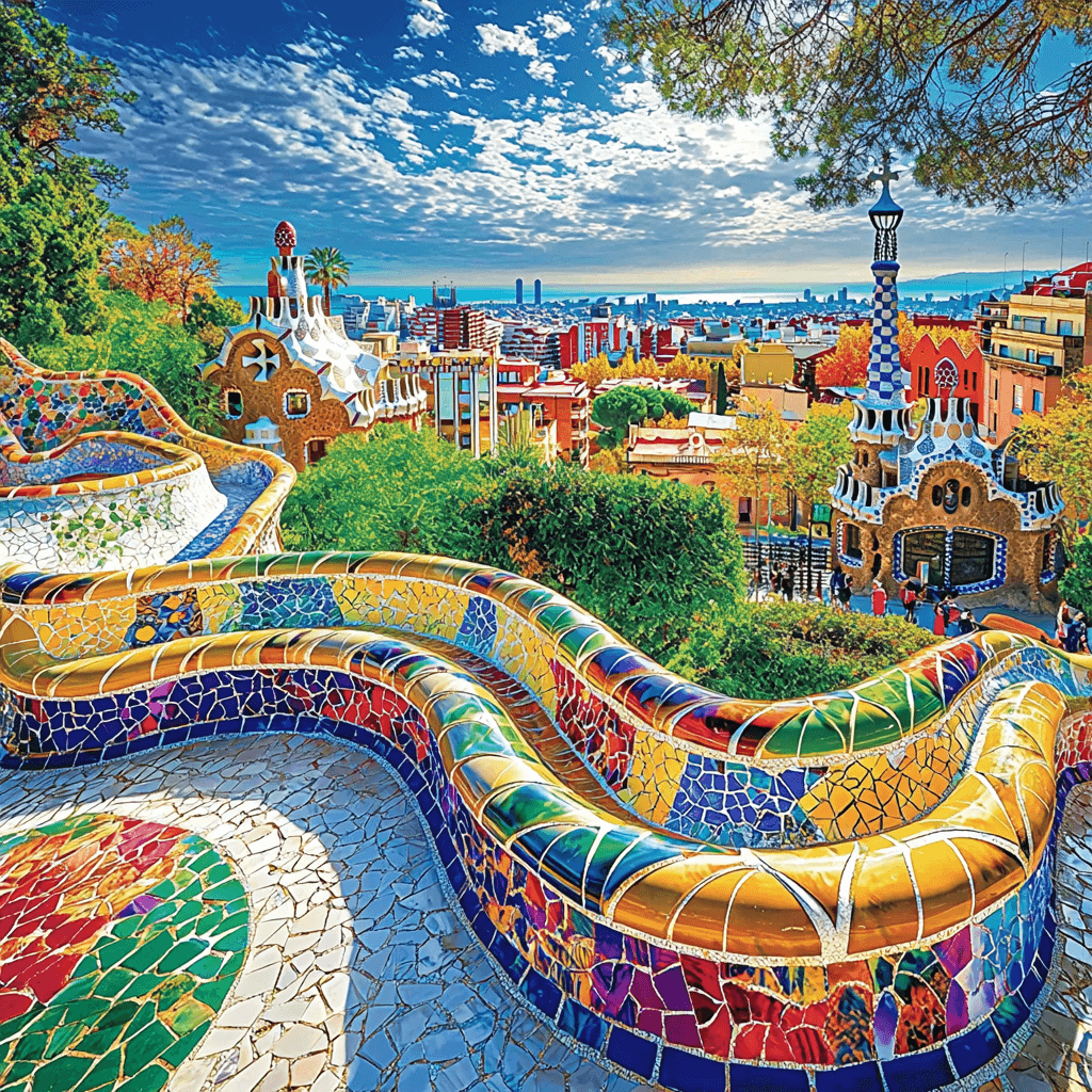 Park Güell - Barcelona Painting Number Kit