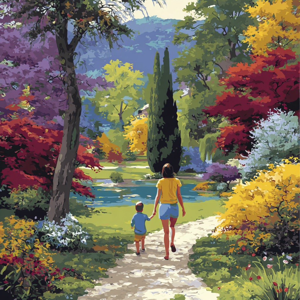 Mother's Love Through The Seasons Numbered Painting Kits