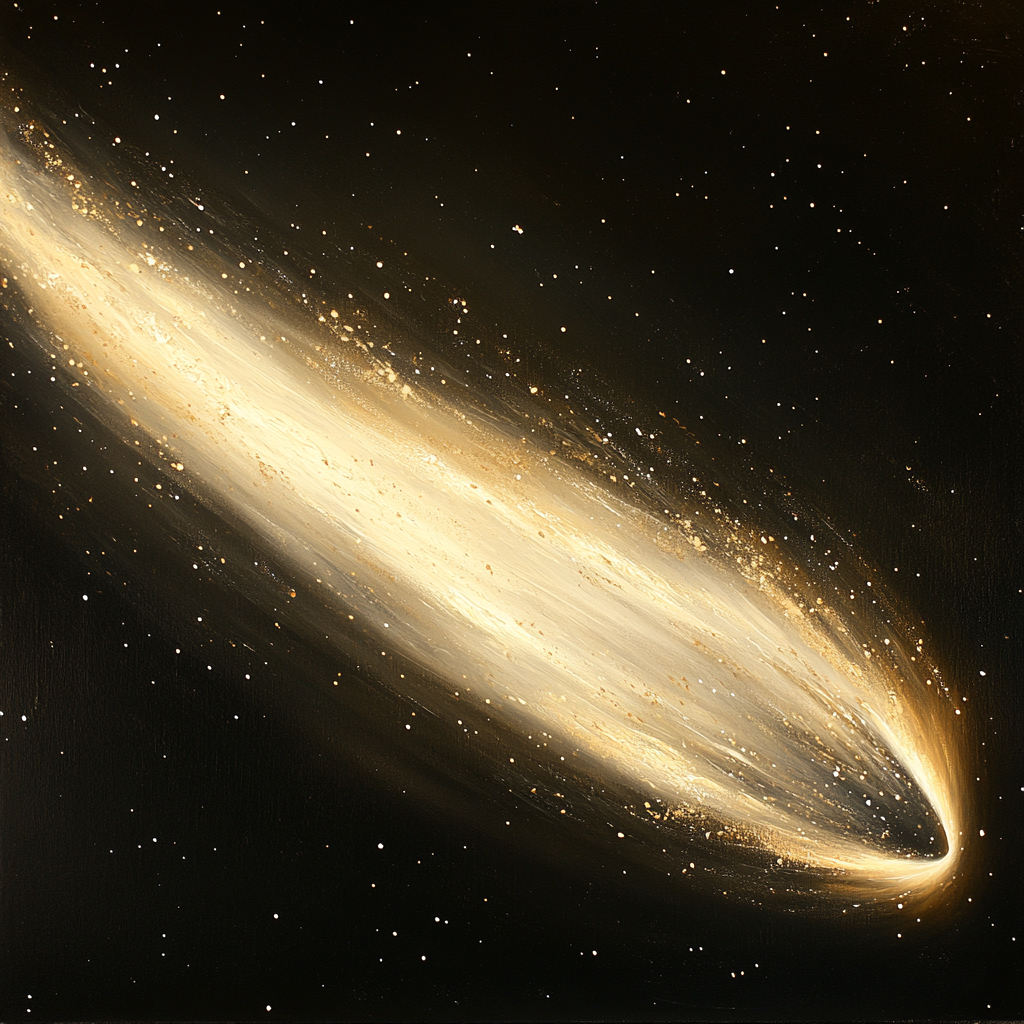 Caravaggio Inspired Comet Trail Luminescence Painting by numbers kit