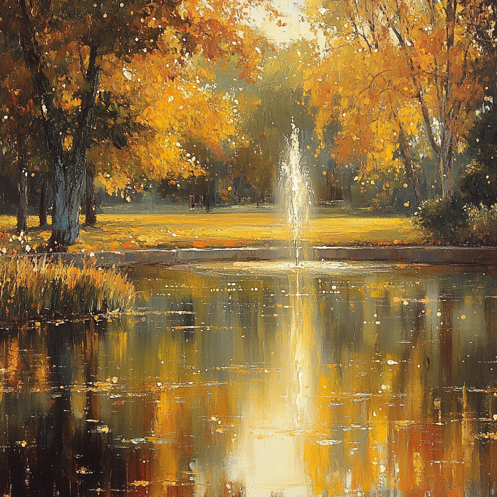 Claude Monet Inspired Autumn Park Number painting