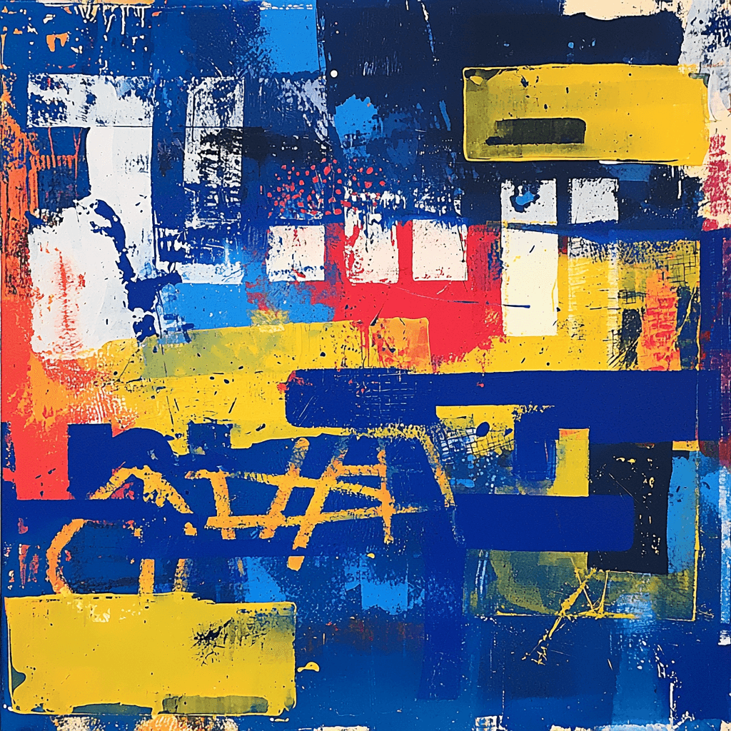 Jean-Michel Basquiat Inspired Echoes Of Freedom Number Painting