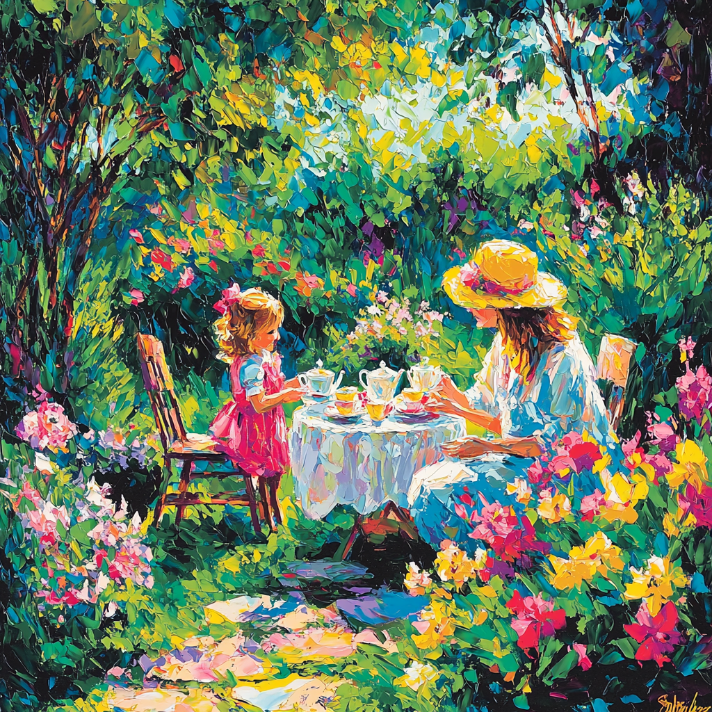 A Mother's Day Tea Party Paint By Number