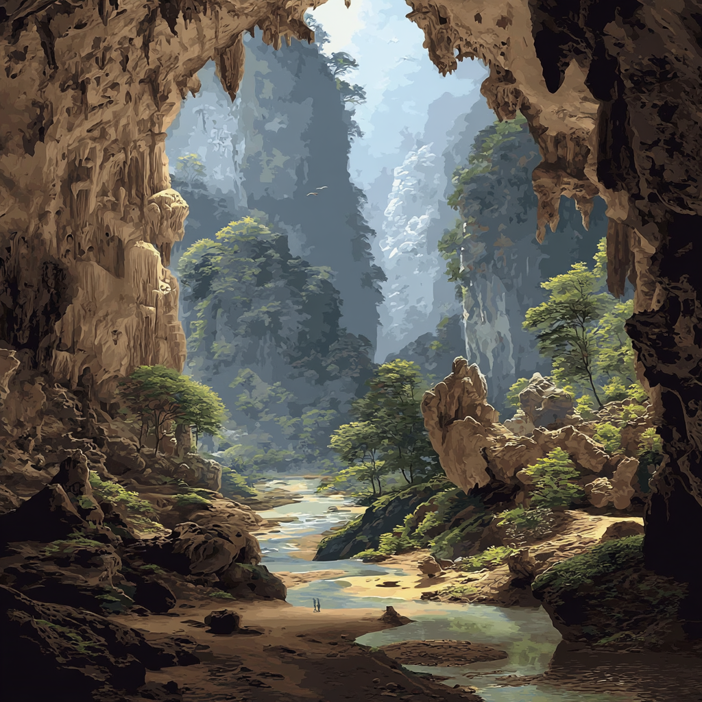 Hang Sơn Đoòng Cave - Vietnam Painting By Numbers Kit