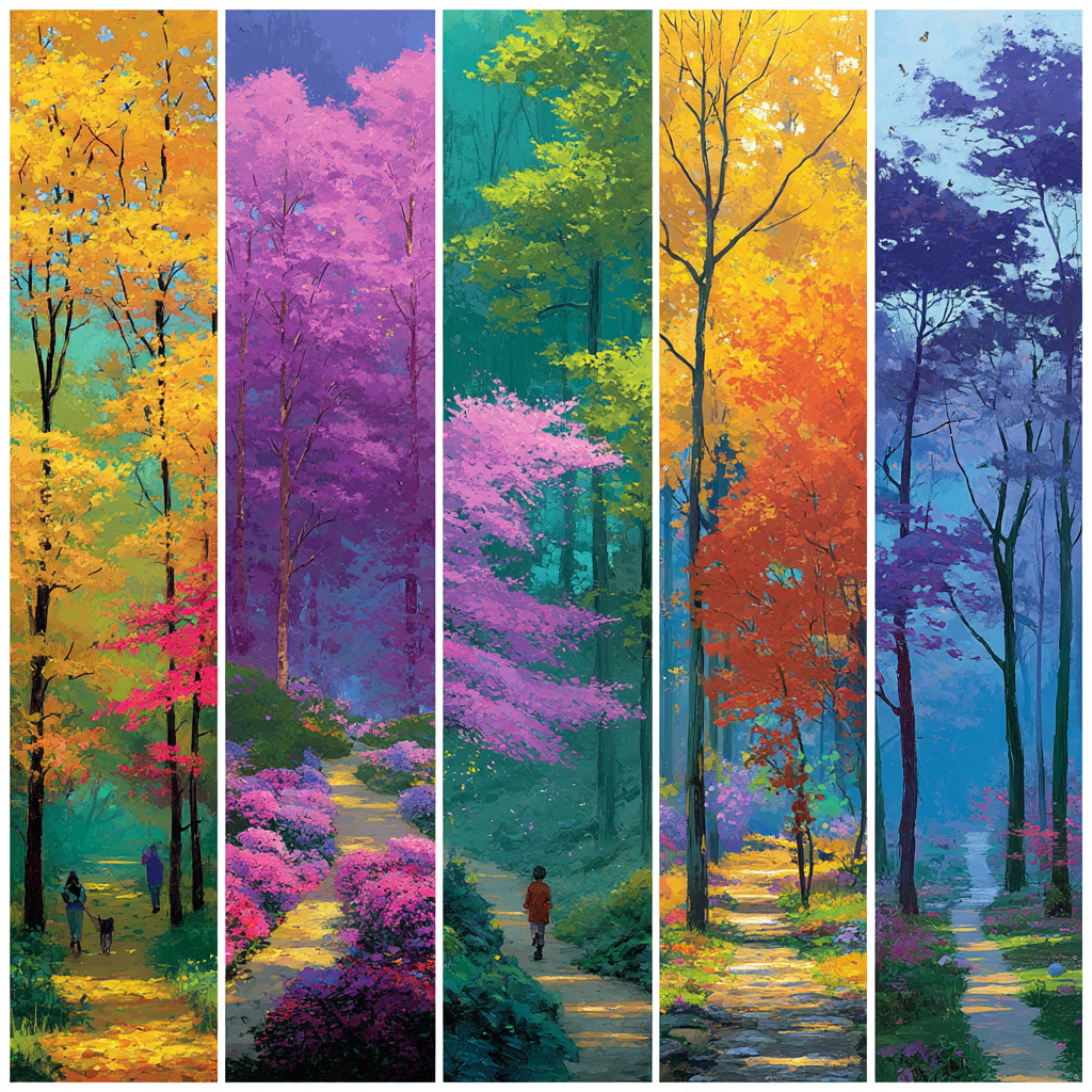 Love Across The Seasons Painting Number Kit