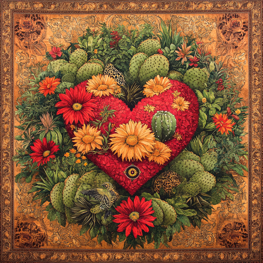 Frida Kahlo Inspired Resilience Garden Numbered painting kits