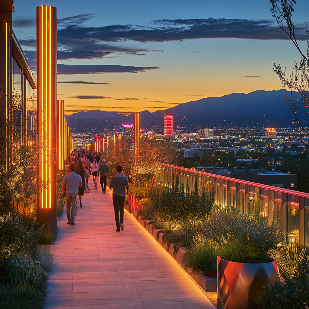 Seoullo 7017 Elevated Garden Seoul South Korea painting number kit