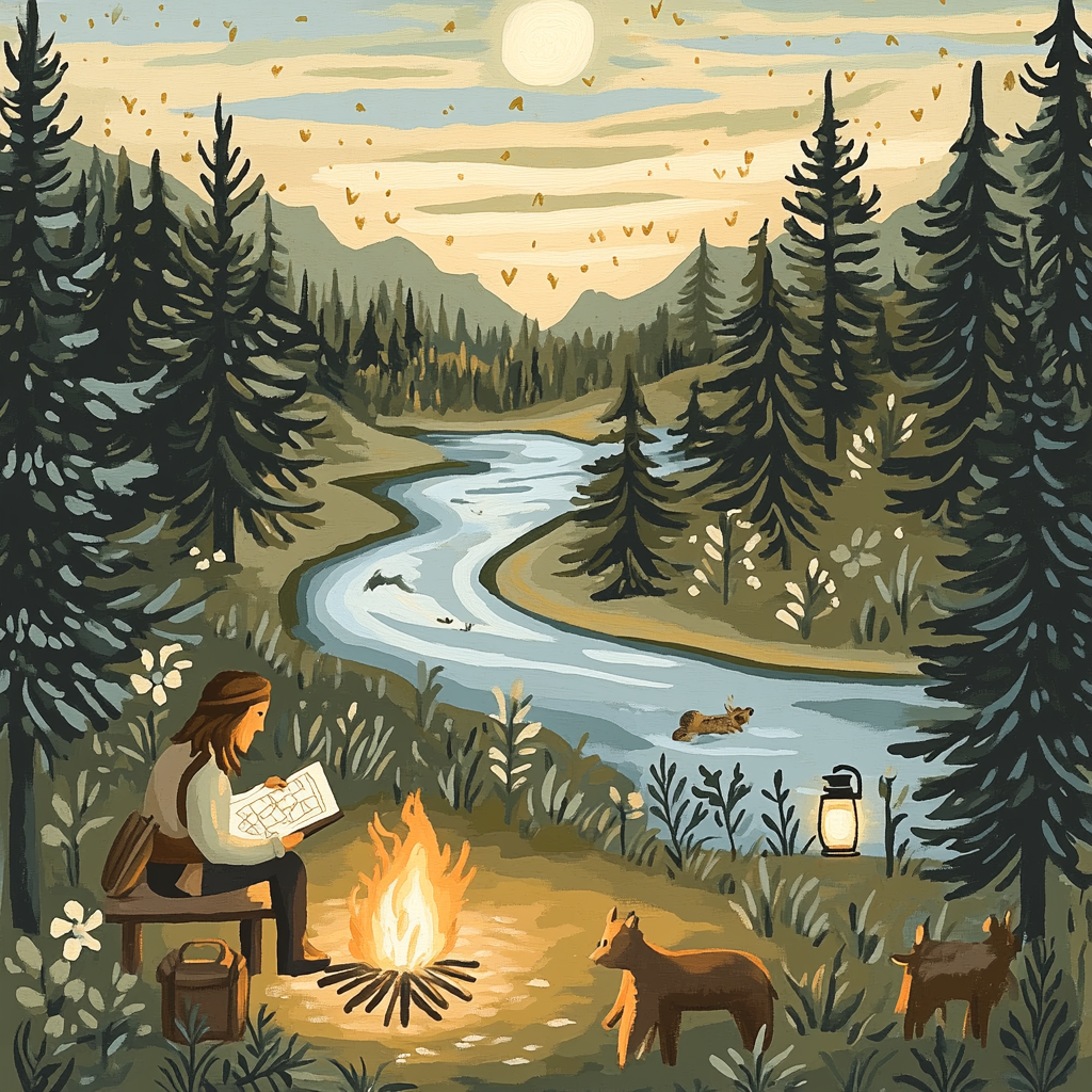 John Smith River Camp Numbered painting kits