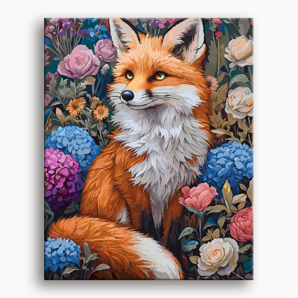 Happy Painting Exclusive DIY Paint by Number Kit Stress Relief Relaxation Toys Beginner Painting Kits Handicrafts with Lions Flowers & Birds Designs