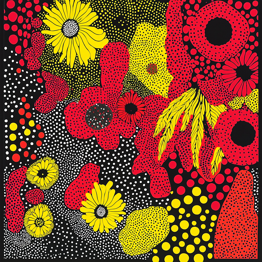 Yayoi Kusama Inspired Infinite Connections Painting By Numbers Kit