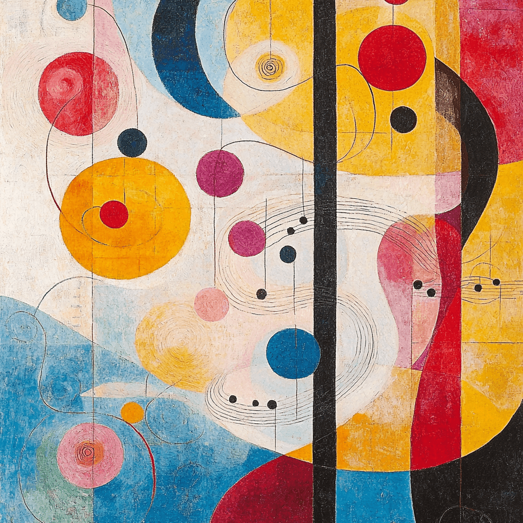 Paul Klee Inspired Sweet Harmony Number Painting