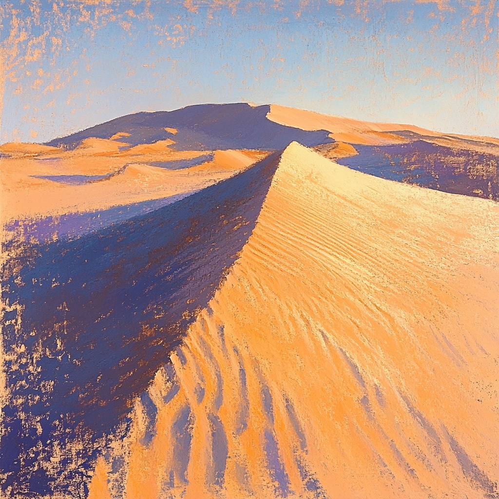 Edgar Degas Inspired Sand Dune Echoes paint by numbers