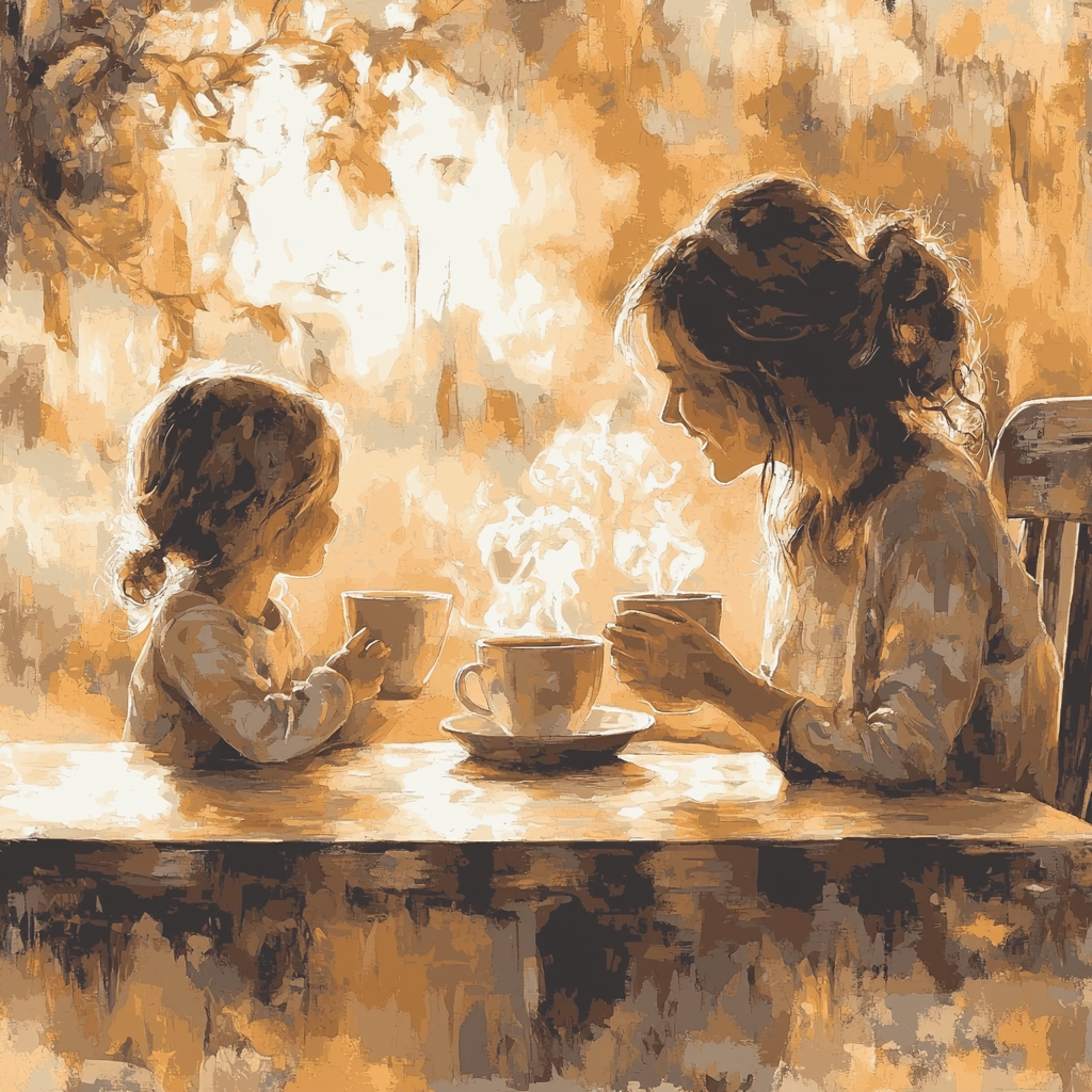 Morning Coffee Together Paint By Numbers Kits