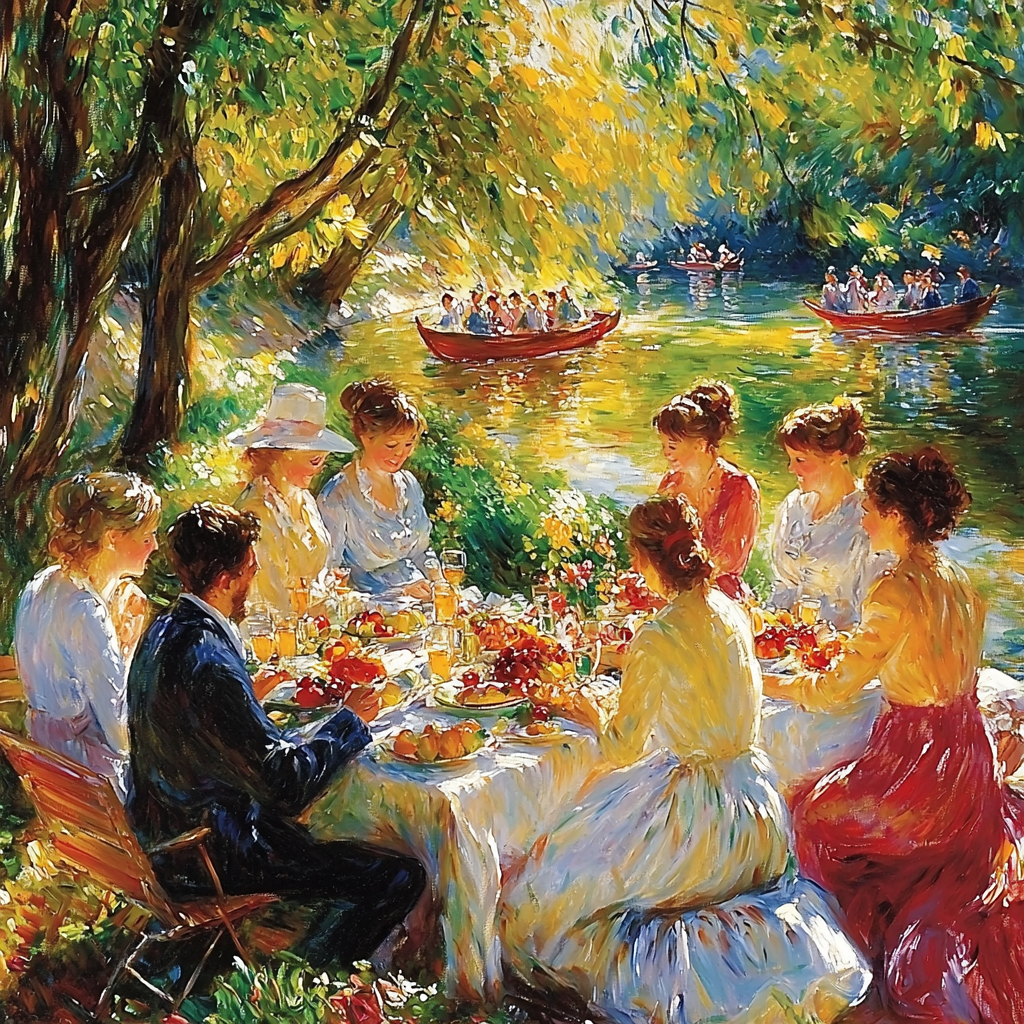 Pierre-Auguste Renoir Inspired Timeless Friendship Numbered Painting Kits