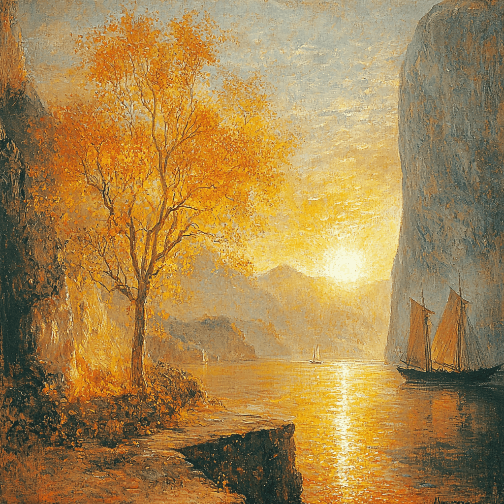 J.M.W. Turner Inspired Golden Autumn Bliss Paint By Numbers Art