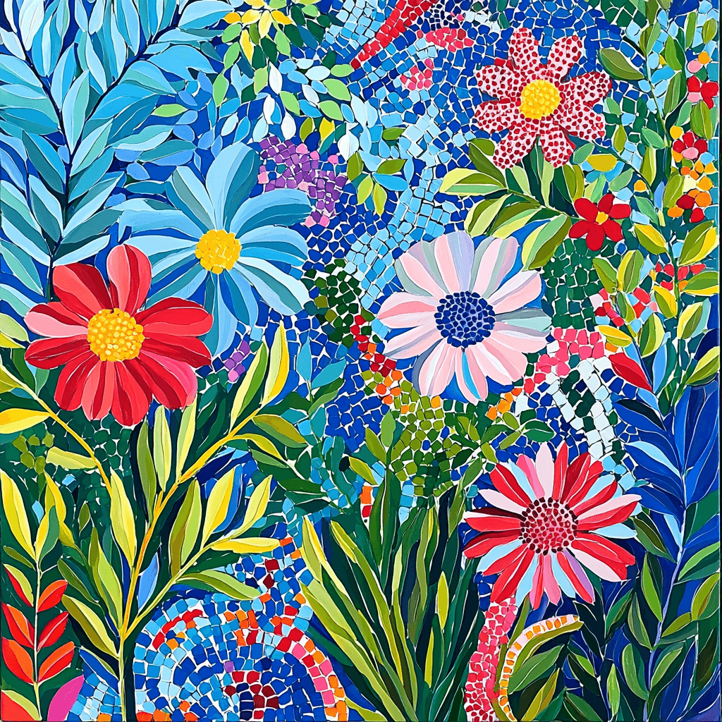 Henri Matisse Inspired Mosaic Garden Paint By Numbers Kits