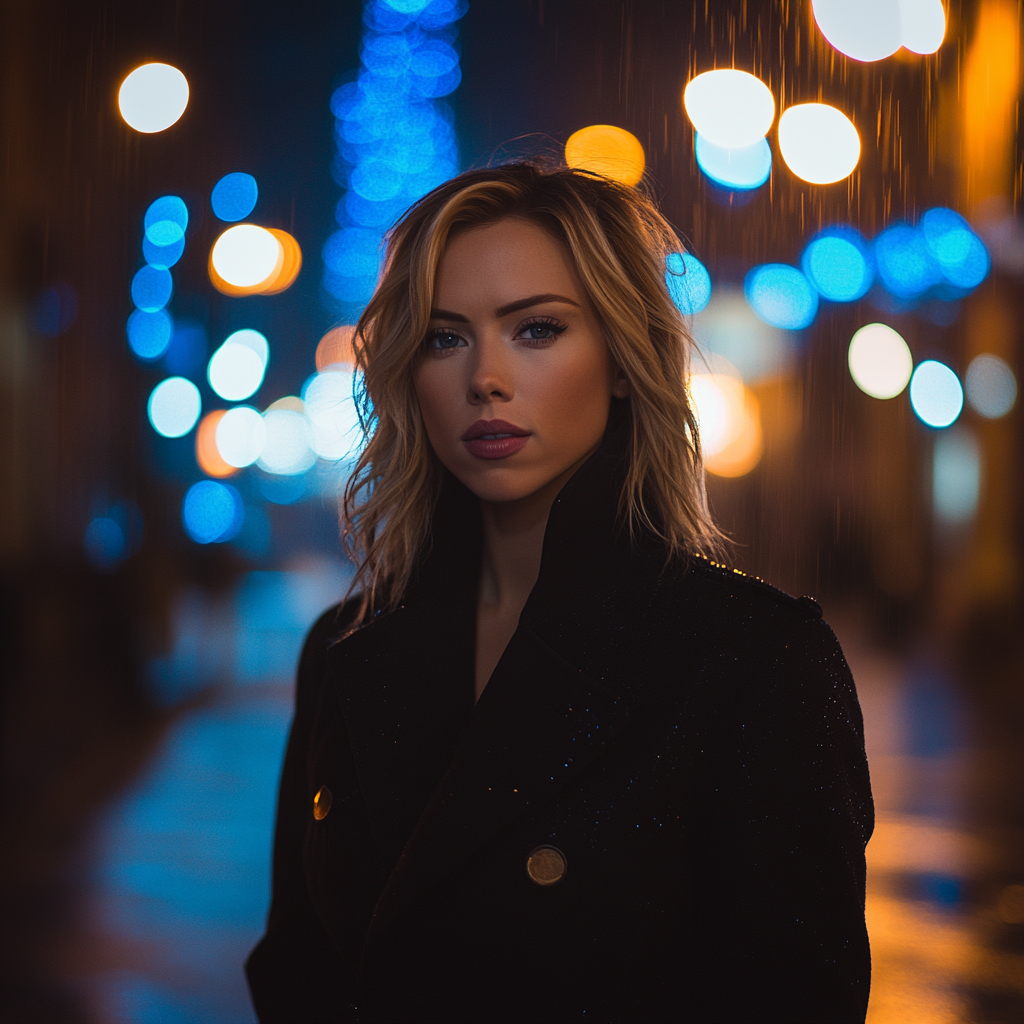 Scarlett Johansson: Shadow Of The Silent Operative Number painting