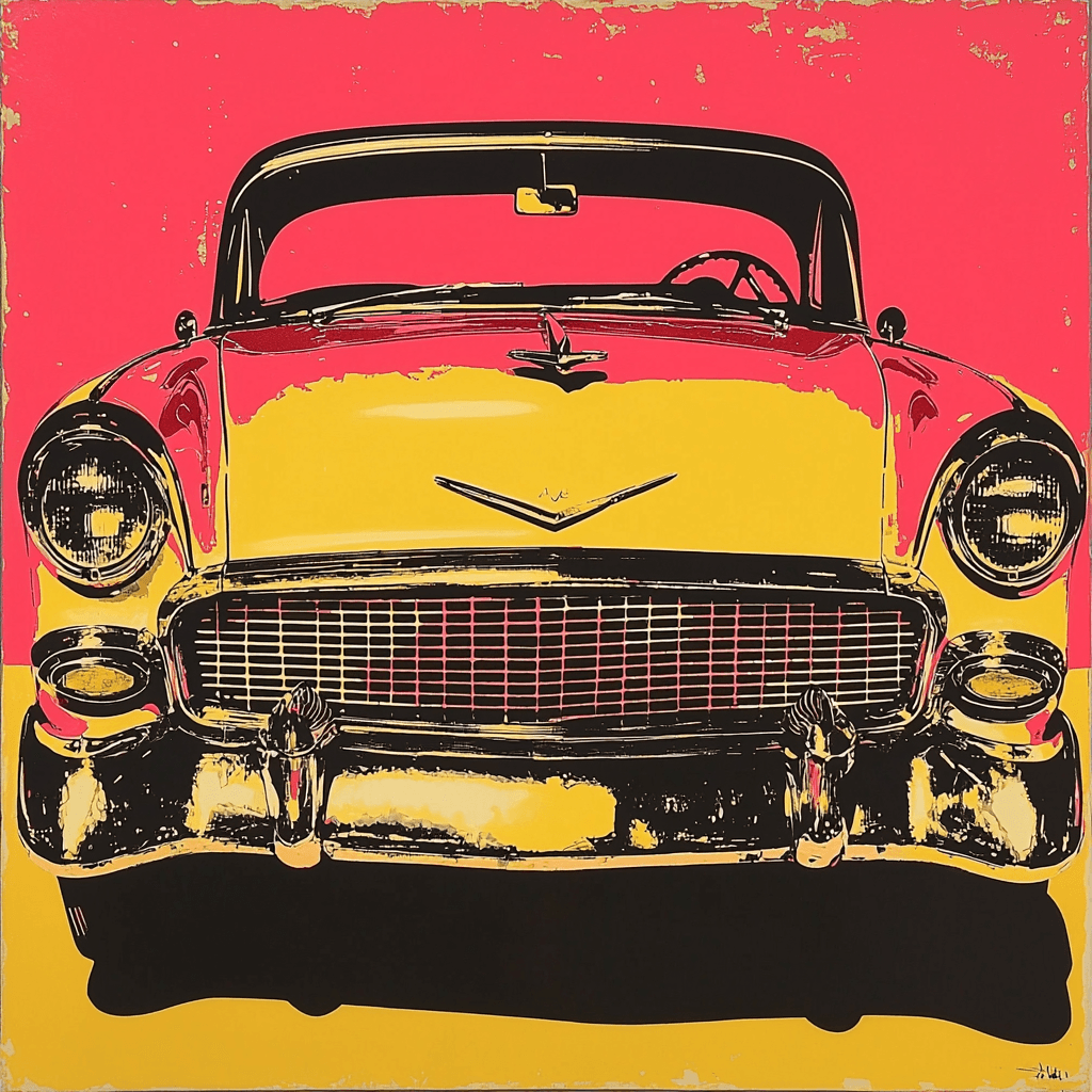 Andy Warhol Inspired Retro Automobiles Paint By Color