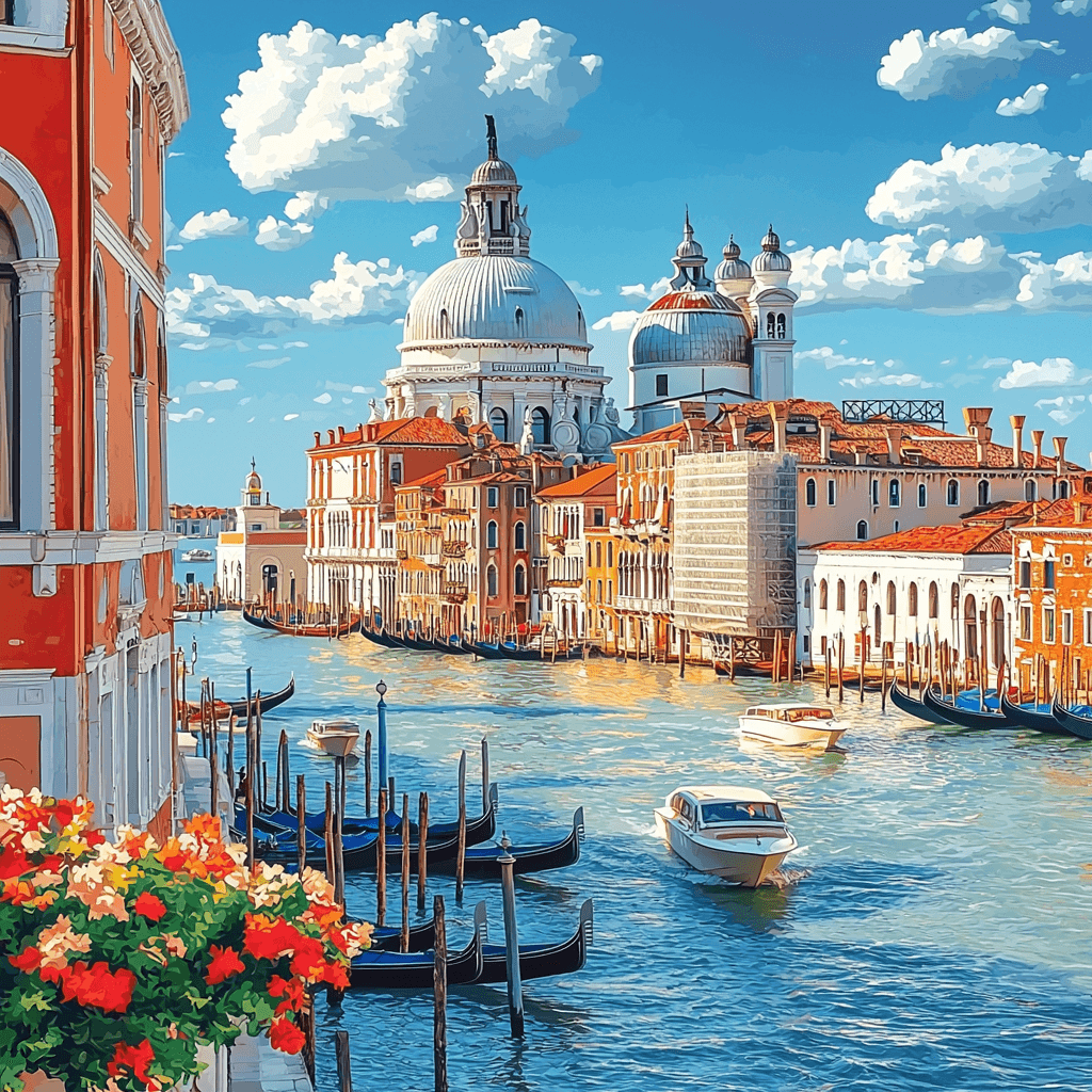Giovanni Bellini Inspired Dreamy Venetian Escape Numbered Painting Kits