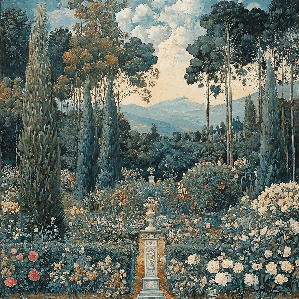 Sandro Botticelli Inspired Renaissance Garden Fantasy Paint By Numbers Art