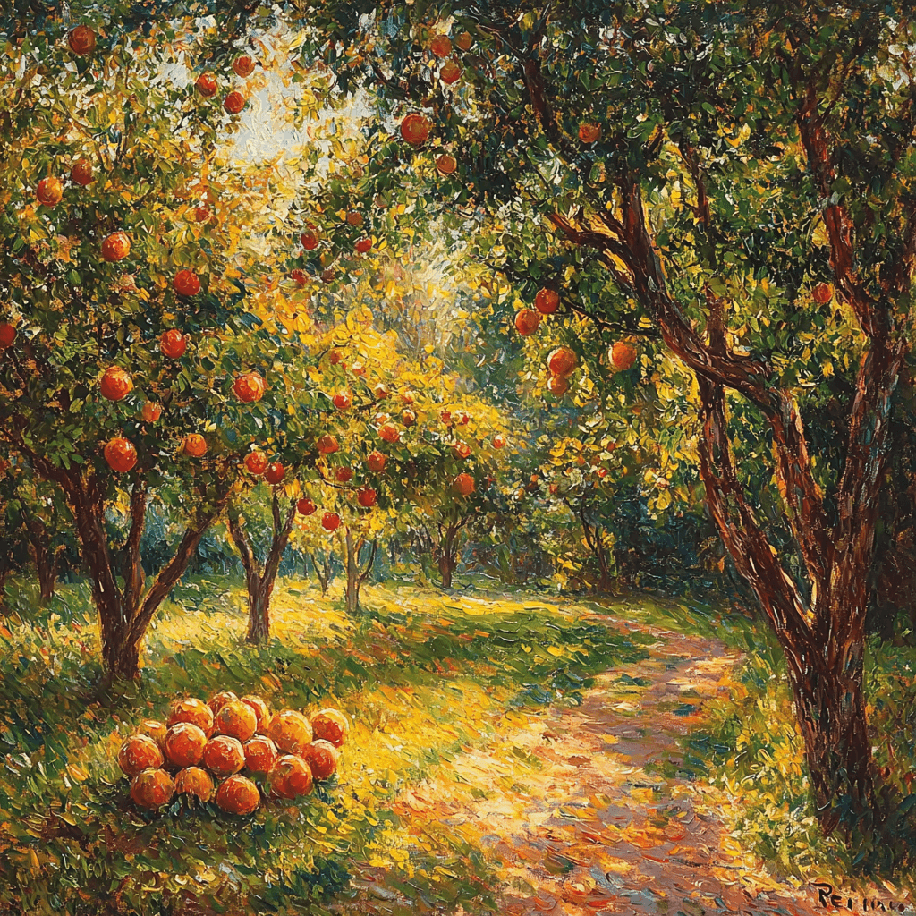Pierre-Auguste Renoir Inspired Joyful Orchard Paint By Number