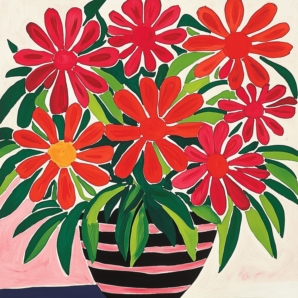 Henri Matisse Inspired Fauvist Floral Vividness Paint By Numbers Kits