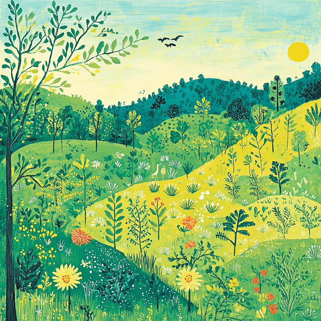 Henri Rousseau Inspired Breezy Landscapes Paint By Numbers