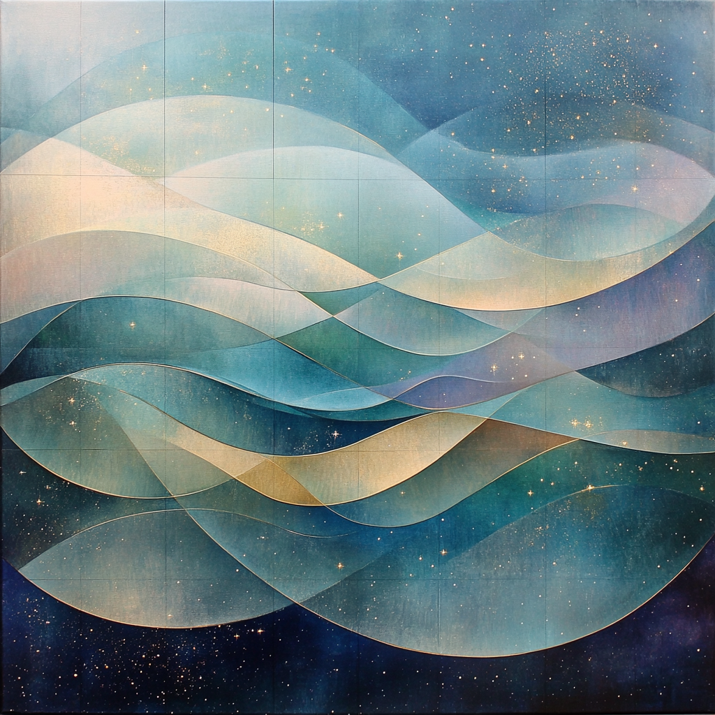 Paul Klee Inspired Ocean Nebula painting number kit