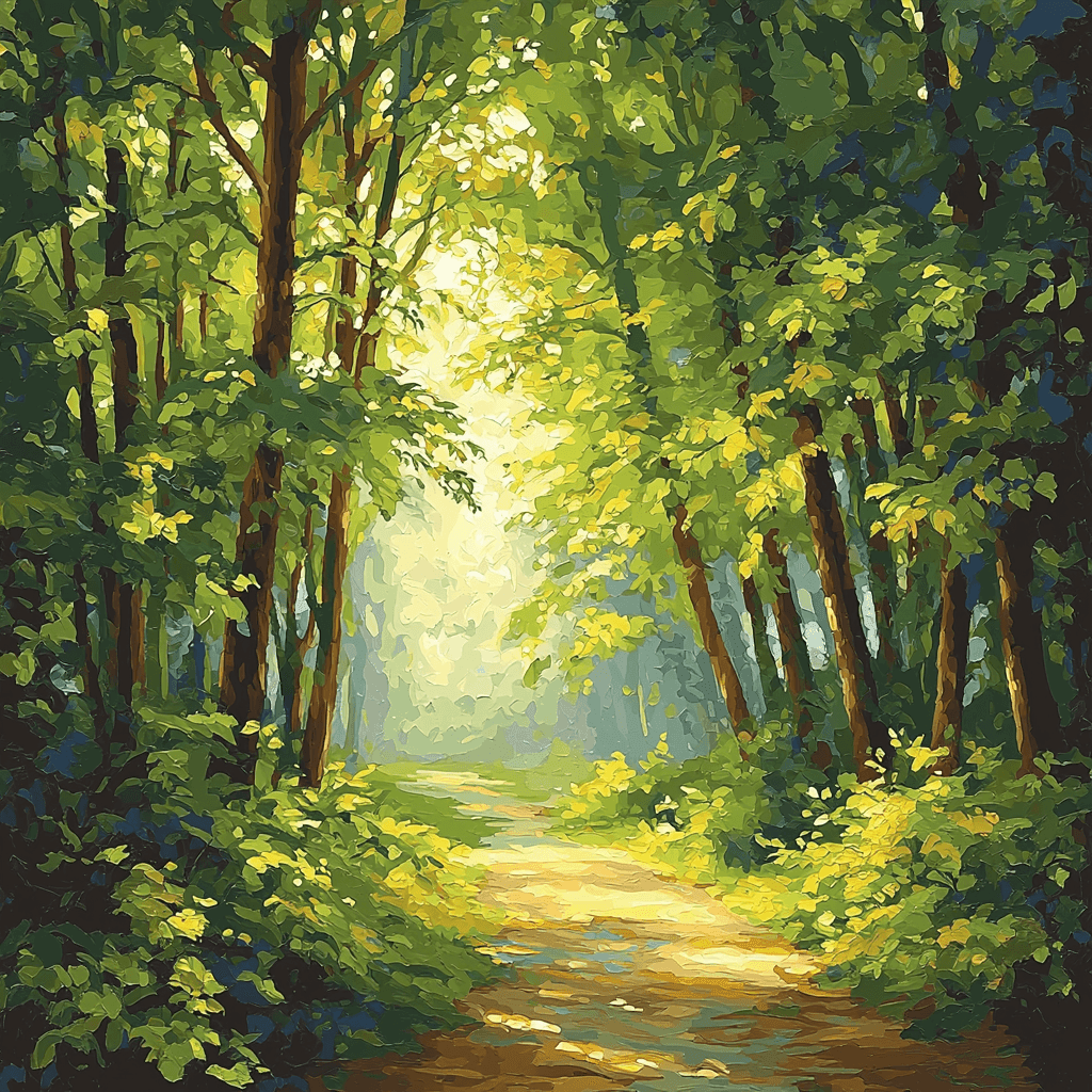 John Constable Inspired Path Through The Woods Paint By Numbers Kits