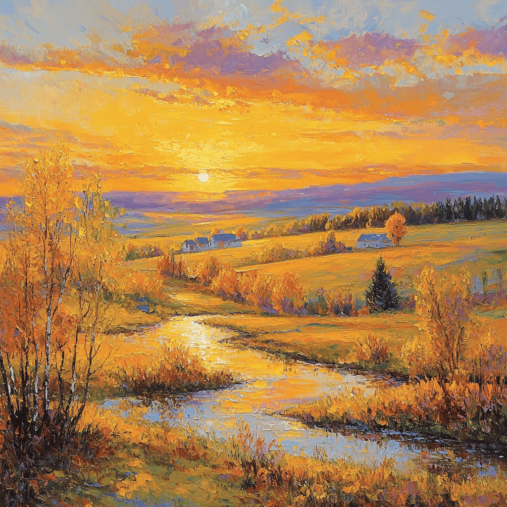 Claude Monet Inspired Golden Hour Bliss Paint By Numbers Kits