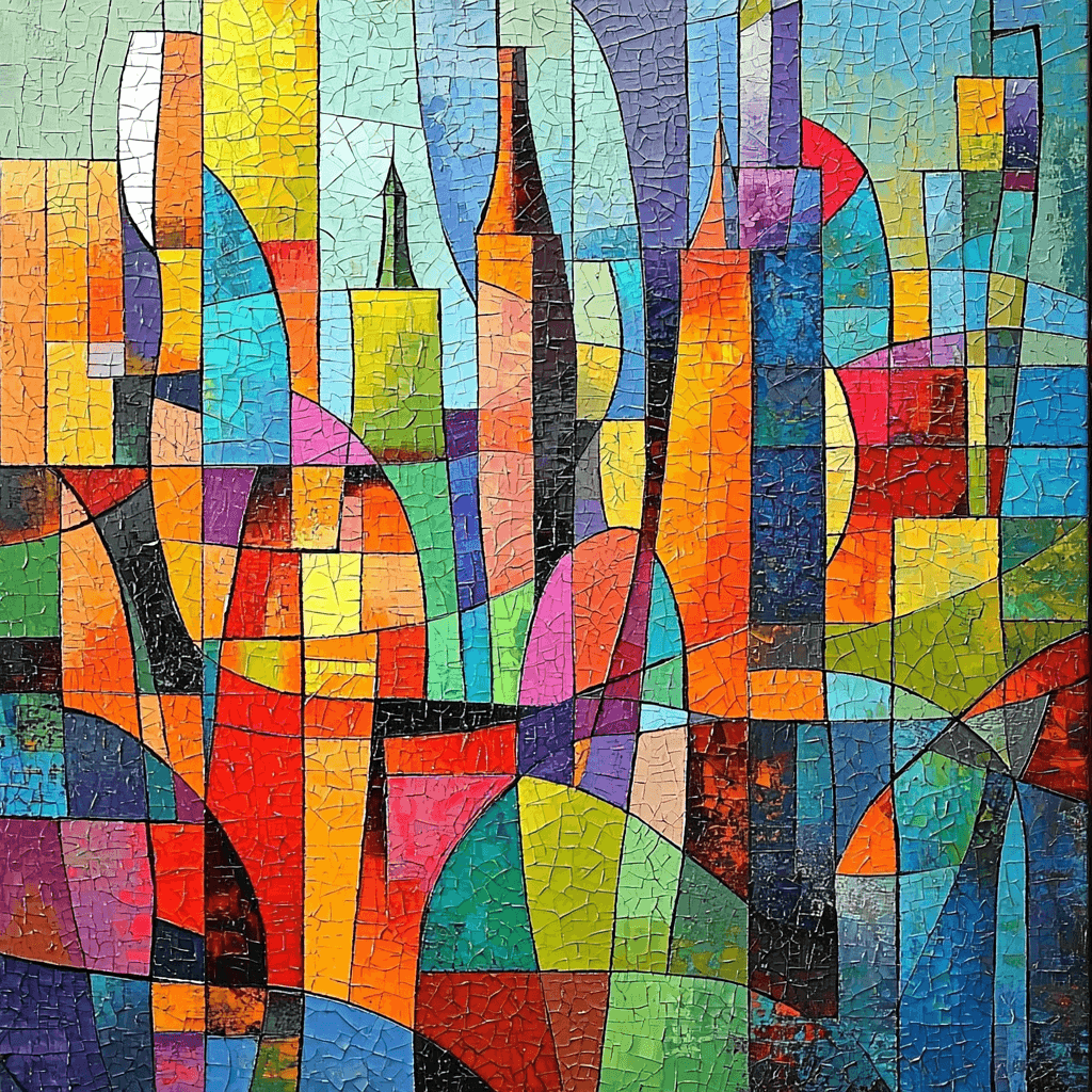 Pablo Picasso Inspired Picasso's Urban Tapestry Paint By Numbers