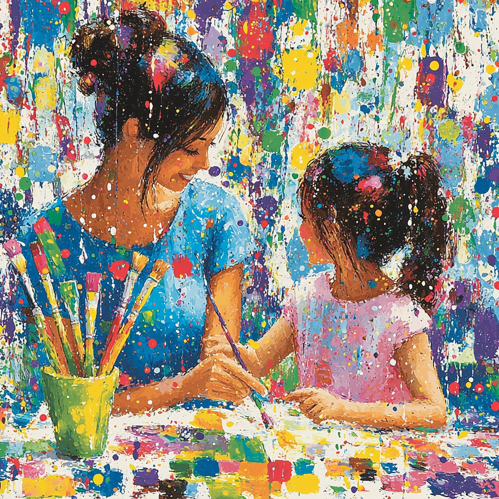 Mothers And Daughters DIY Paint By Numbers