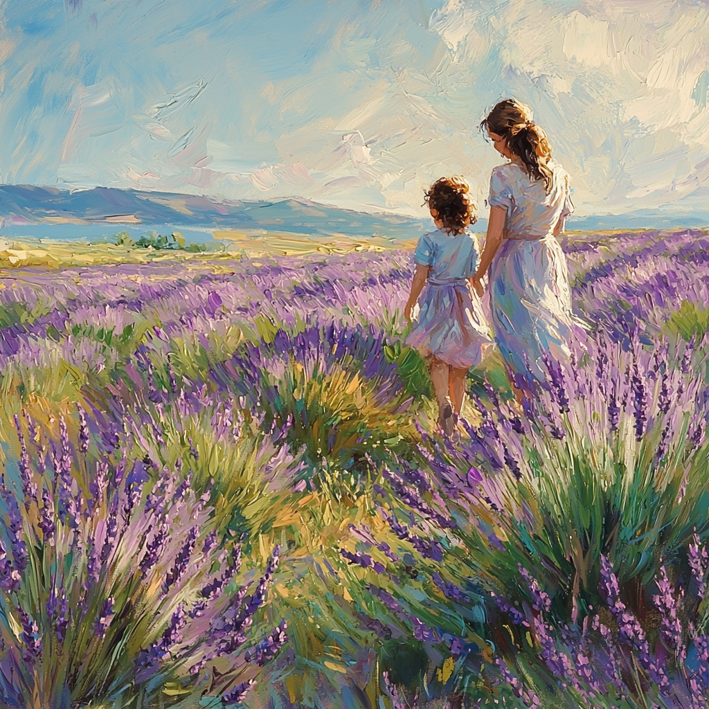 Lavender Fields Of Love Painting Number Kit