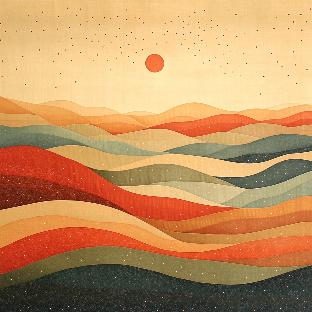 Paul Klee Inspired Desert Echoes paint by number