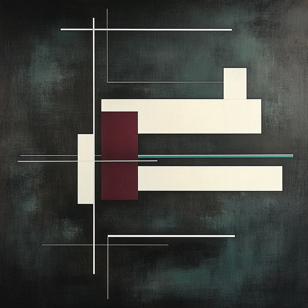 Kazimir Malevich Inspired Quiet Mechanics DIY paint by numbers