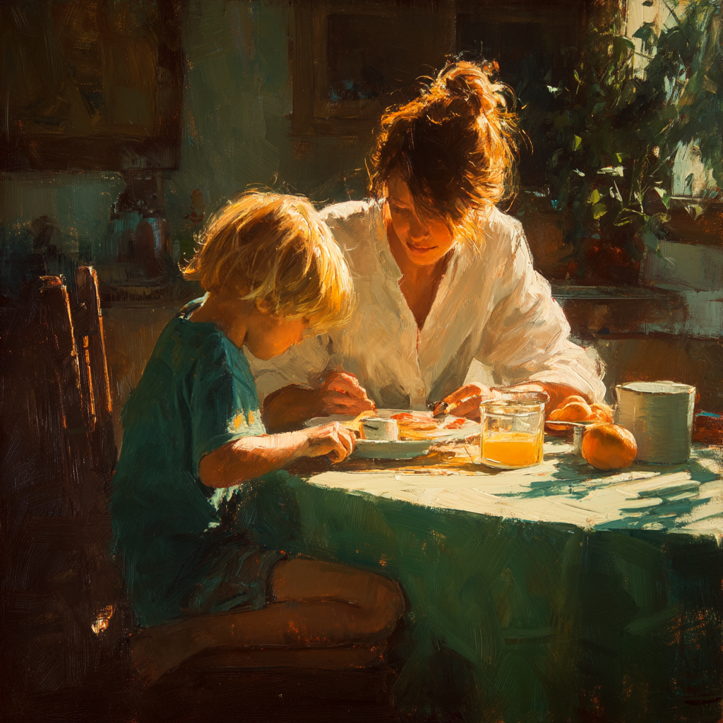 Mother’s Morning Painting By Numbers Kit