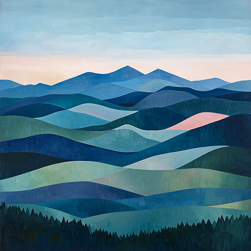 Paul Cézanne Inspired Horizon’s Embrace Paint By Number