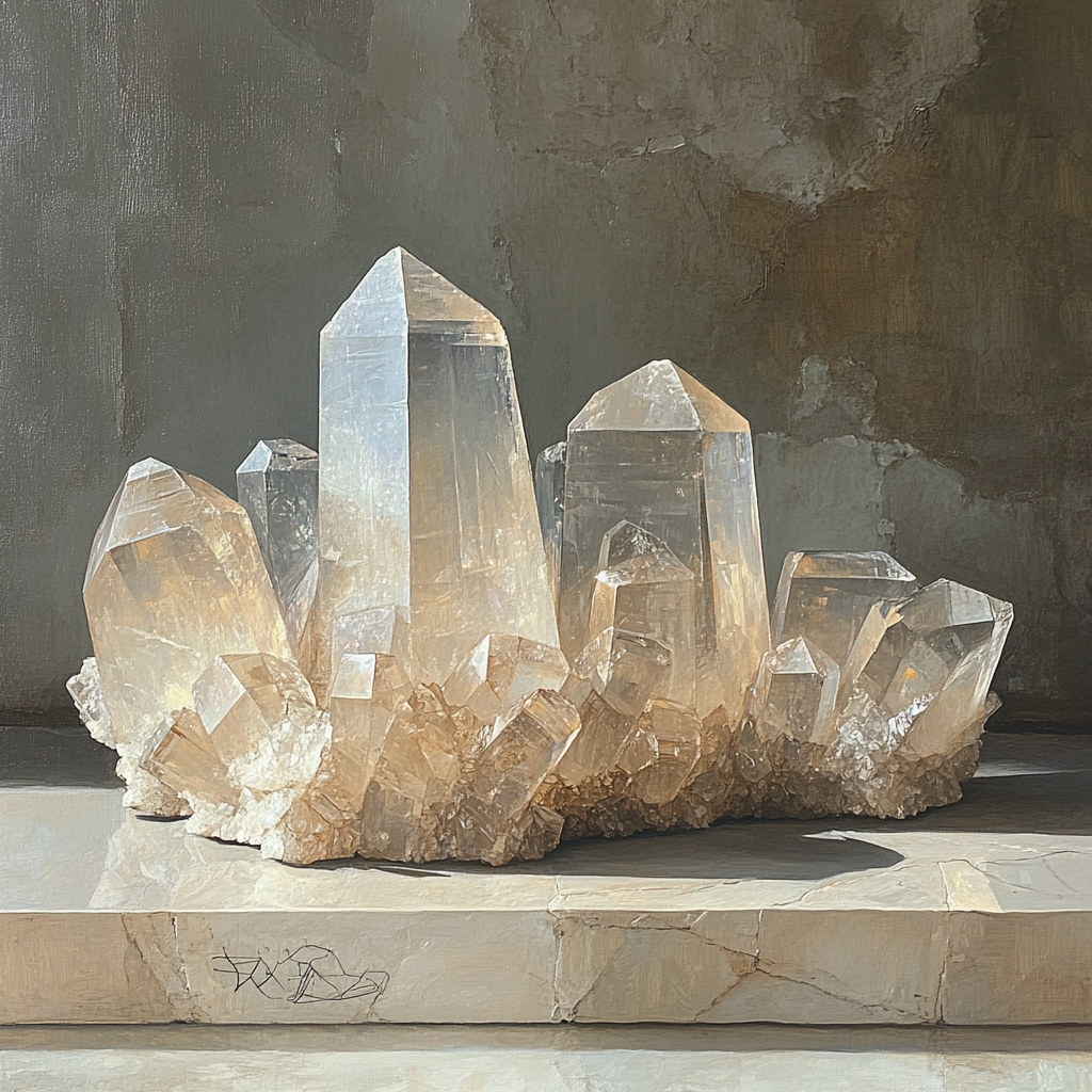 Leonardo Da Vinci Inspired Crystal Growth Study painting number kit