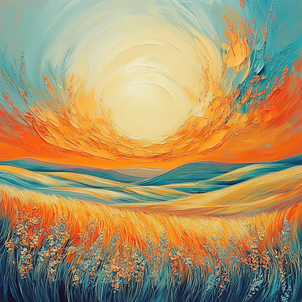 Edvard Munch Inspired Cosmic Meadow Paint by numbers kits