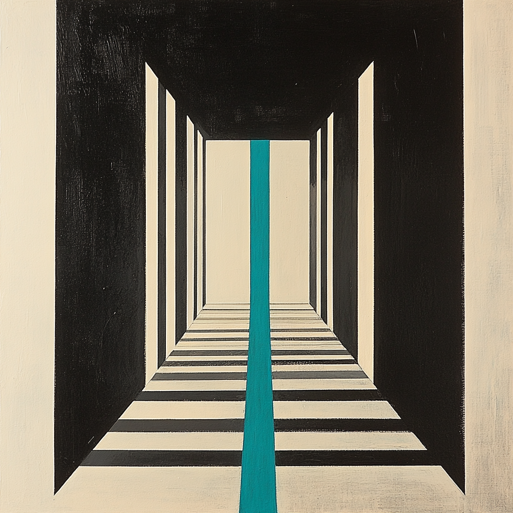 Kazimir Malevich Inspired Binary Passage Numbered painting kits