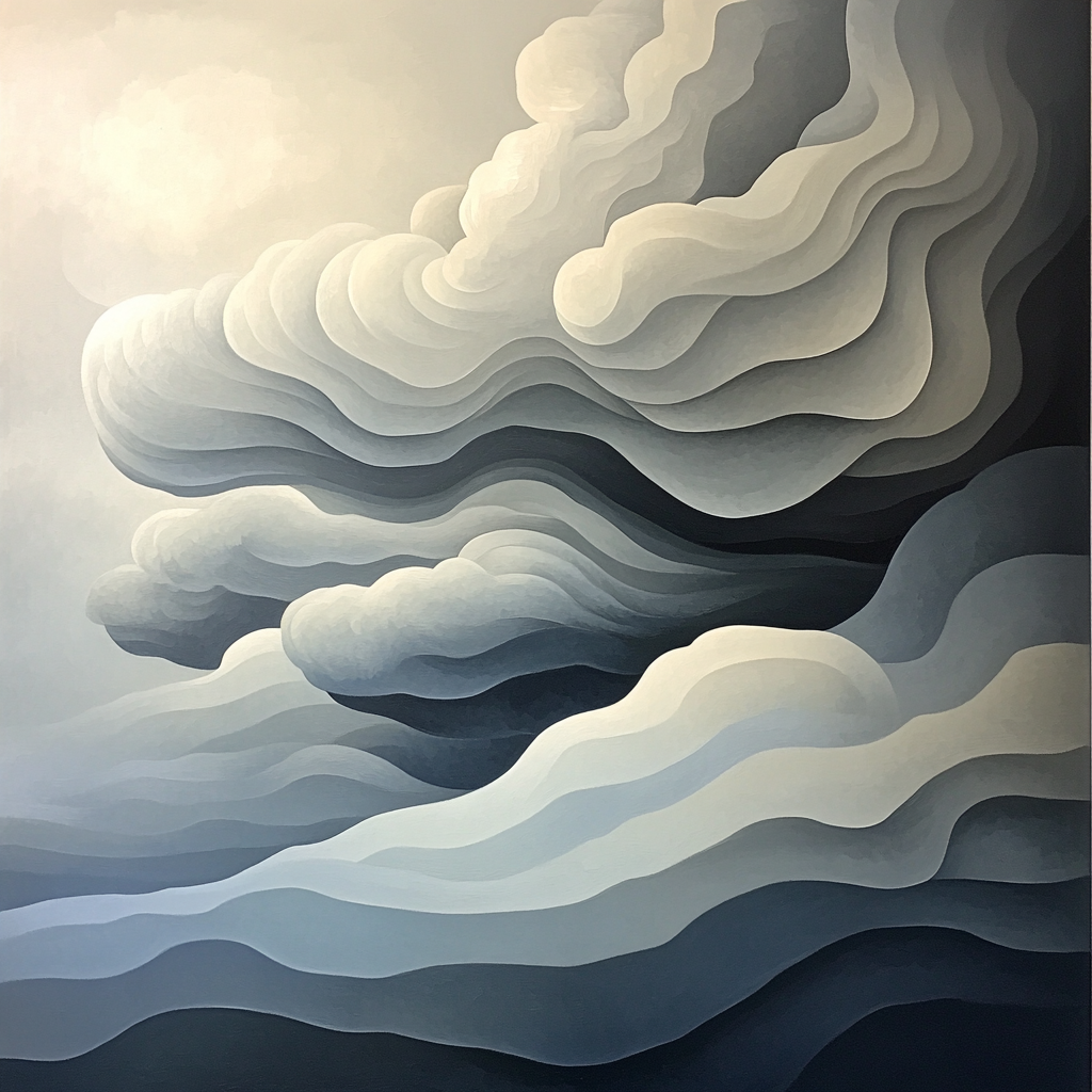 Michelangelo Inspired Thunderstorm Fold Paint by numbers kits