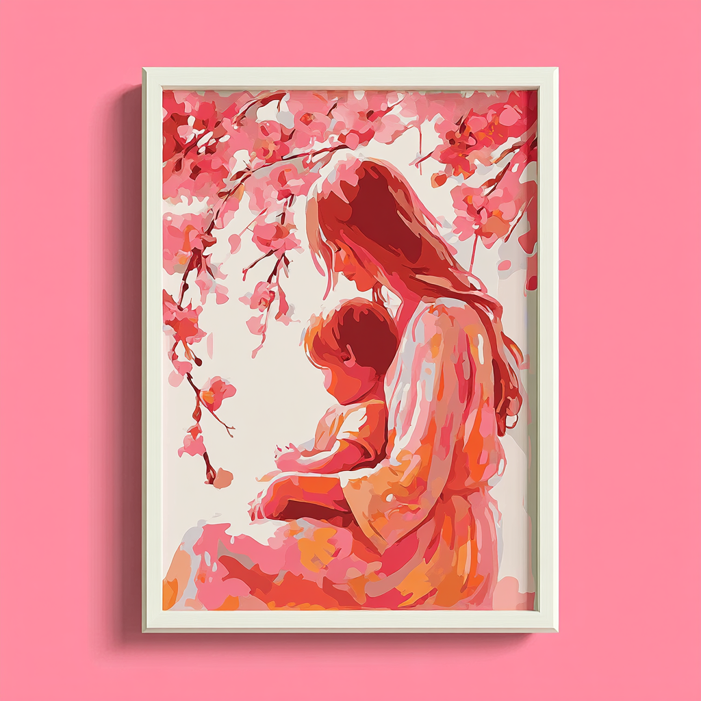 Mommy’s Sweet Embrace Paint By Numbers Art