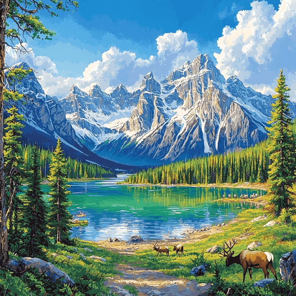 Banff National Park - Alberta Paint By Numbers