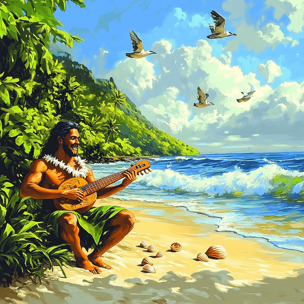 Maui Island Smile paint by numbers