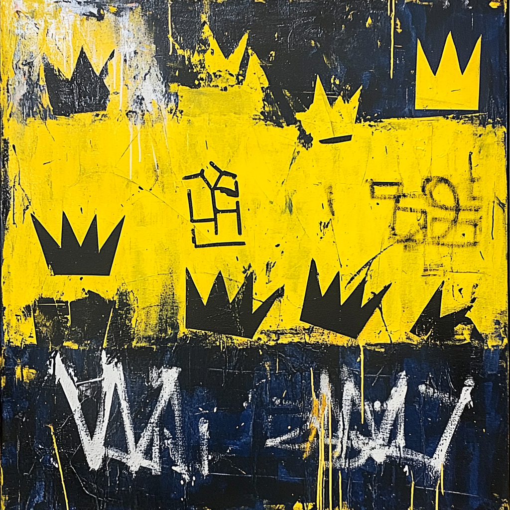 Jean-Michel Basquiat Inspired Anthem Of Symbols Paint by numbers kits