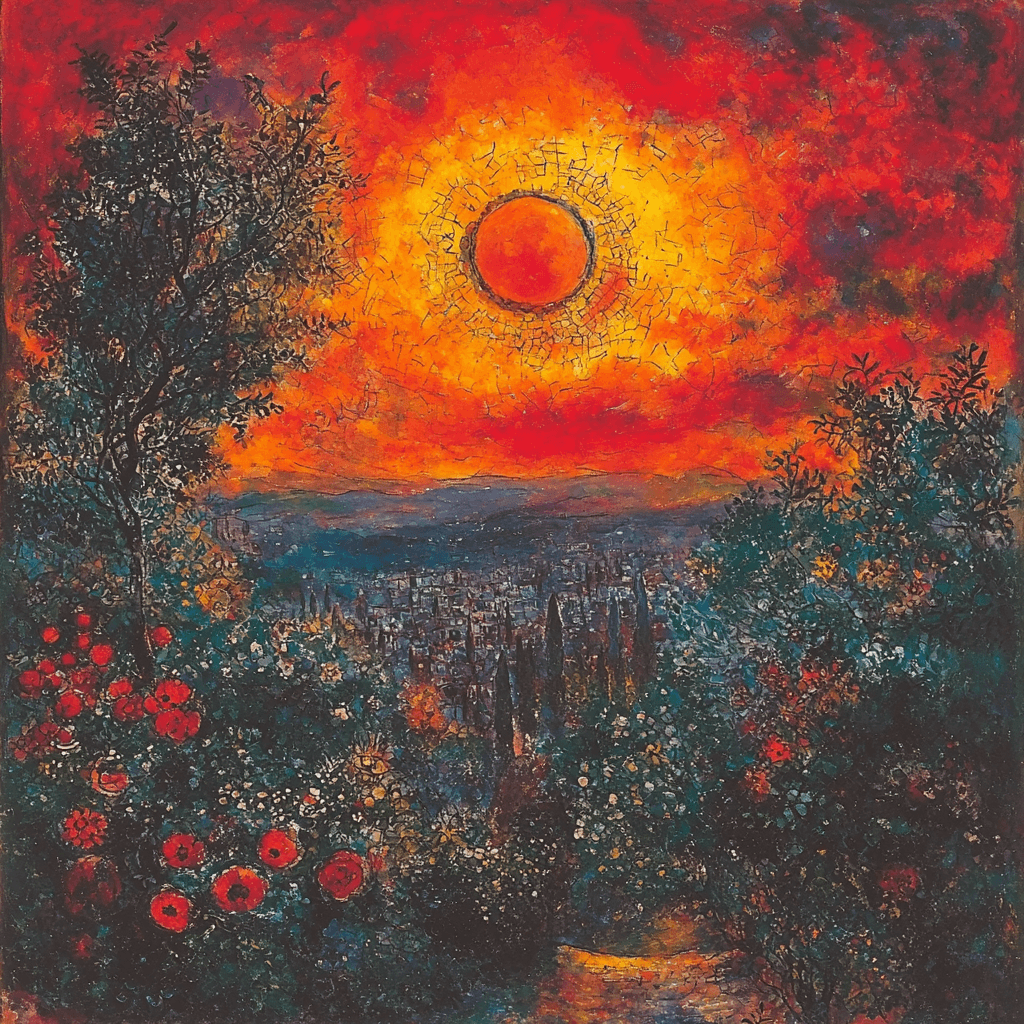 Marc Chagall Inspired Bohemian Sunset Reverie Painting By Numbers Kit