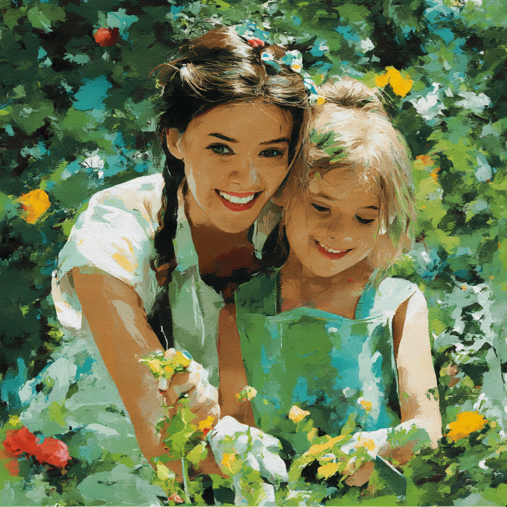 Mommy's Little Garden Helper Painting Number Kit