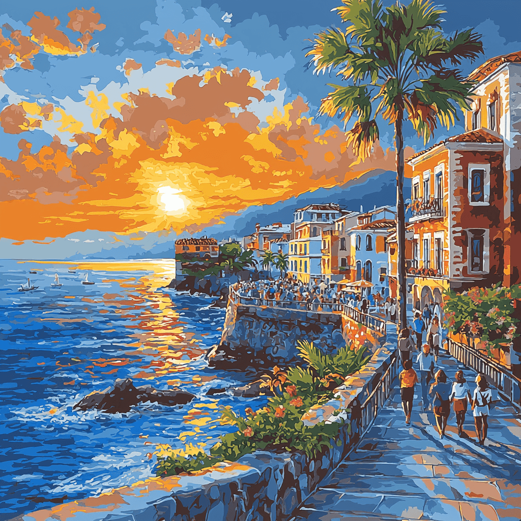 Havana's Malecón - Cuba Paint By Number
