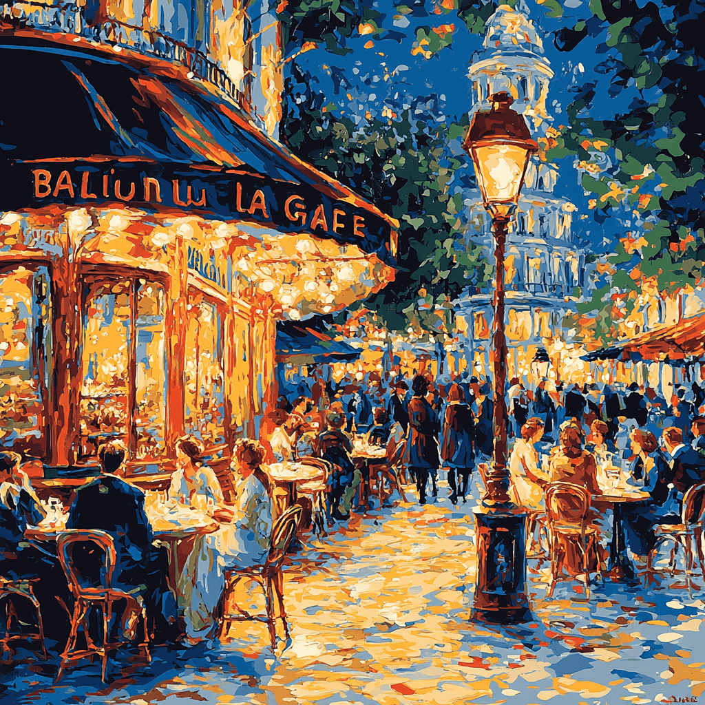 Pierre-Auguste Renoir Inspired Renoir's Cafe Terrace Paint By Numbers