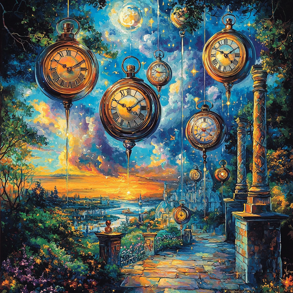 Salvador Dali Inspired Time Traveler's Dreams Paint By Numbers Art